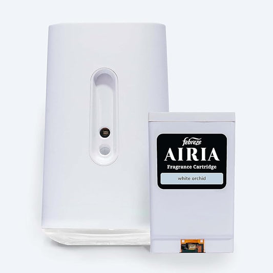 AIRIA by Febreze Whole Home Smart Scent Diffuser Starter Kit - 1 AIRIA Smart Scent Diffuser & 1 White Orchid Refill Fragrance Cartridge (1.0 FL Oz)