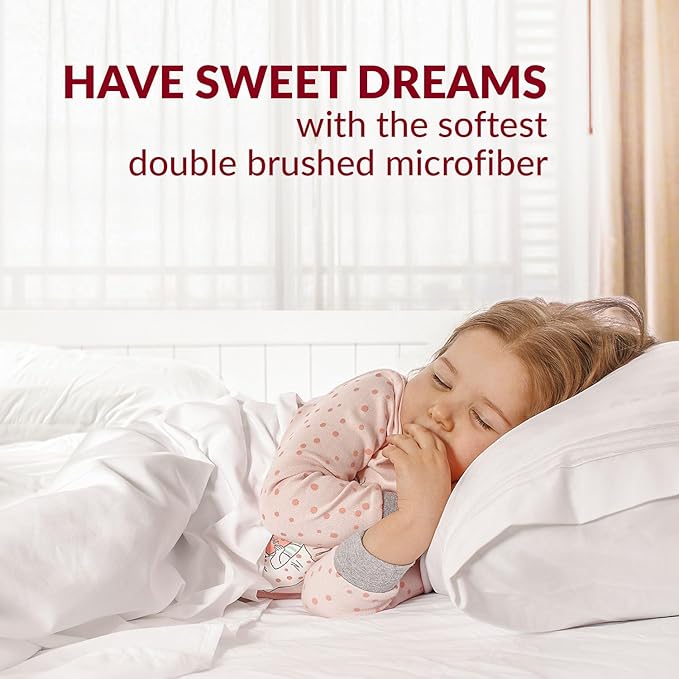 Mellanni Pillow Cases Set - 4 PC Iconic Collection Pillowcases - Hotel Luxury, Extra Soft, Cooling Pillow Covers - Wrinkle, Fade, Stain Resistant (Standard/Queen 20" x 30", Spa Blue)