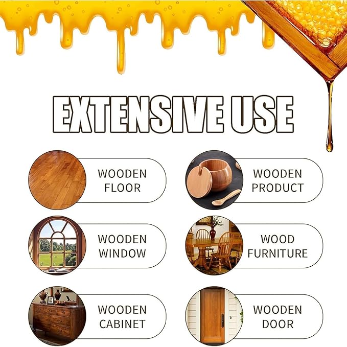 2PCS Natural Beeswax Spray, Beeswax Spray Cleaner,Beeswaxs Essential Oil Wax, Beeswax Furniture Polish,Wood Seasoning Beewax For Furniture Floor, for Furniture, Floor, Tables