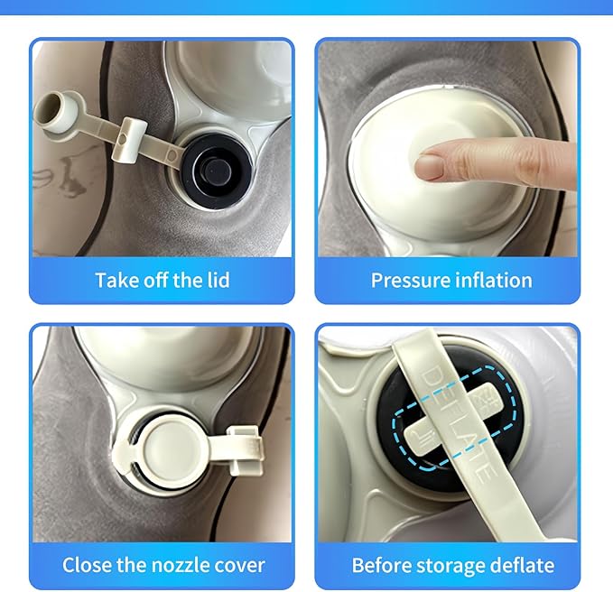 Inflatable Seat Cushion,Donut Pillow,Anti Decubitus Pad,Bed Sore Cushions for Butt,Bedsore Pressure Relief Pillow for Elderly,Bedridden,Disabled