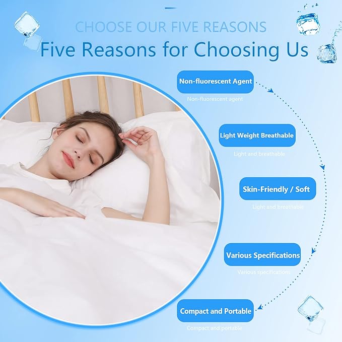 4 Pack Disposable Bed Sheets King Size, Travel Sheet for Hotel with Quilt Cover and Pillowcase, Bedding for Travel Hotel Hospital