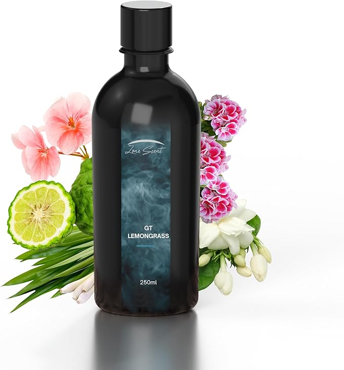 Lemon Grass Essential Oil for Diffusers - Premium Aromatherapy Oils Set for Home and Hotel, Scented Oil Diffuser for Relaxation, Eco-Friendly, Safe for Family & Pets, Diffuser Refill 250ml