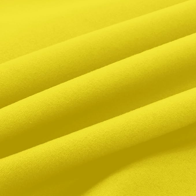 Elegant Comfort Luxury Ultra-Soft 2-Piece Pillowcase Set - 1500 Premium Hotel Quality Microfiber Double Brushed - Wrinkle Resistant, King Size, Yellow