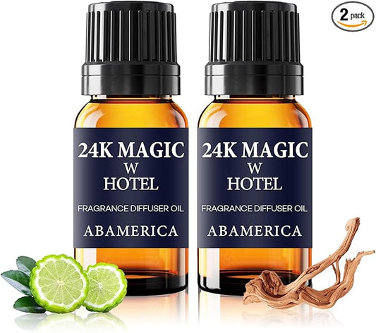 ABAMERICA Hotel Diffuser Oils, Essential Oils Inspired by RTZ-Carlton Hotel, Hotel Scents Diffuser Oils for Home, Fragrance Oil for Diffusers (2 Pack)