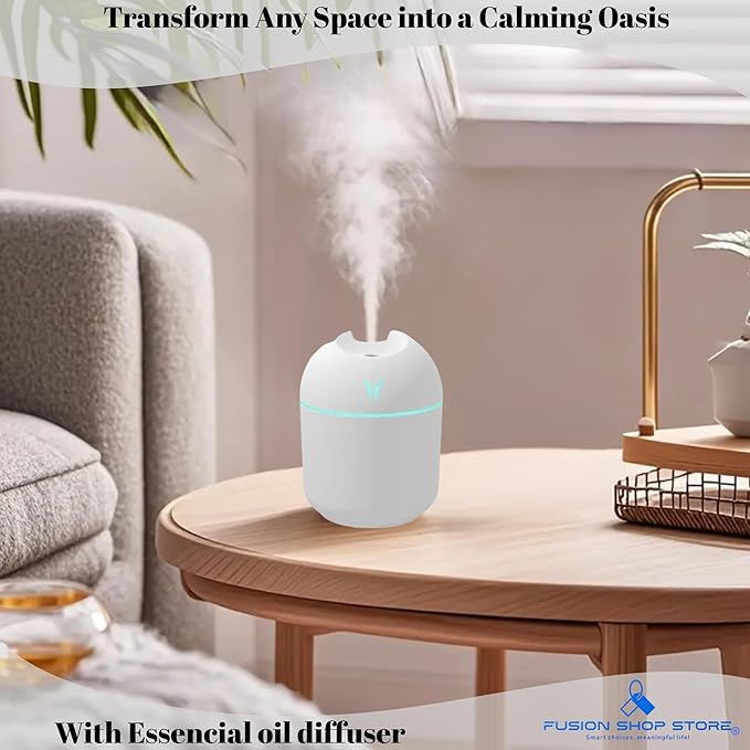 Essential Oil Diffuser & Air Freshener – Ultrasonic Cool Mist Humidifier – Quiet Aromatherapy Diffuser for Home, Office & Bedroom
