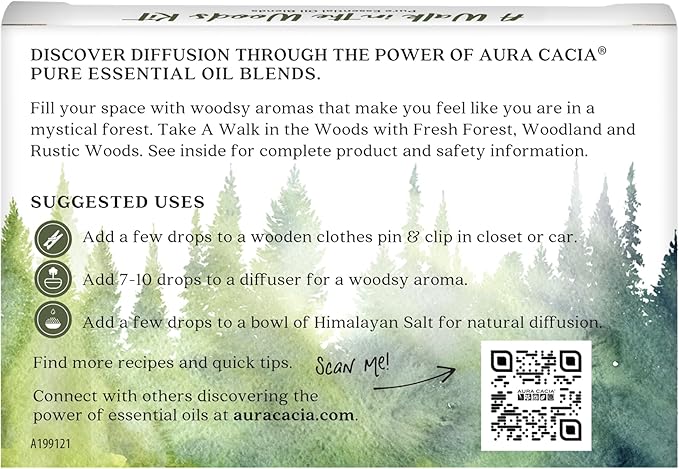 Aura Cacia Walk in the Woods, Essential Oil Kit Count, 0.75 Fl Oz