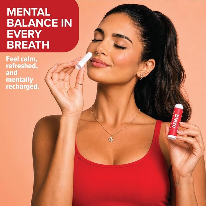 MOXE Blaze Nasal Stick | Calming Comfort + Mental Balance | Thieves Oil Inhaler Provides Soothing Spicy Sensation | Aromatherapy Inhaler with 100% Pure Essential Oils, Frankincense (1 Pack)