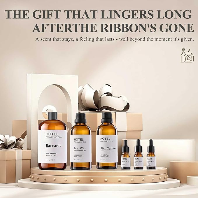 Hotel Collection Diffuser Oil Scent Inspired by The Iconic 5-Star Hotel Baccarat for Waterless Diffuser & Home Scenting Essential Oil for Ultrasonic and Crafting (16.9 Fl Oz (Pack of 1)