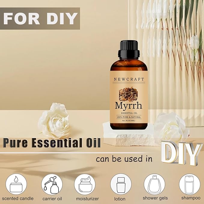 Myrrh Essential Oils, 100% Pure and Natural Essential Oil for Aromatherapy Diffuser - Myrrh/1 Fl Oz