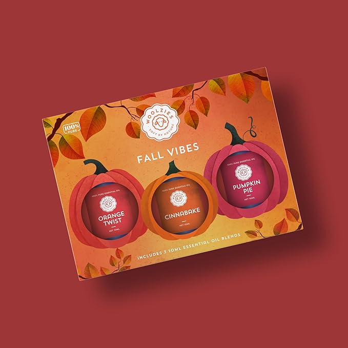 Harvest Autumn Essential Oil Set | Cozy Fall Aromatherapy Blends | Perfect for Diffusers and Seasonal Relaxation (Set, Fall Vibes)