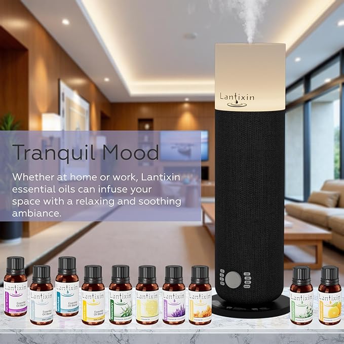 Lantixin Premium Essential Oil Blend 0.5 fl oz (15ml) Rose Magnolia Citrus Clove Luxury Premium Essential Oil Suitable for Aromatherapy diffusers Thieves Oil Essential Oil