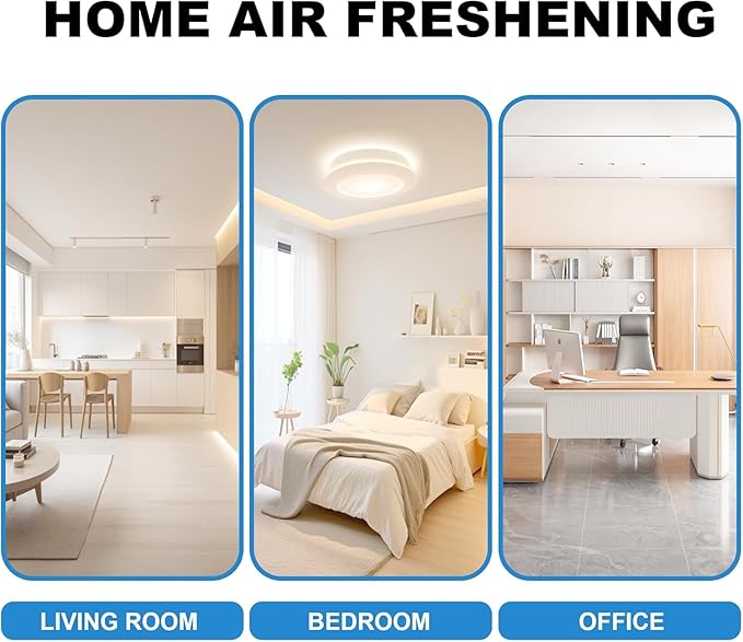 Air Purifier Humidifier with Color Changing Night Light for Bedroom and Living Room, 2 Pack