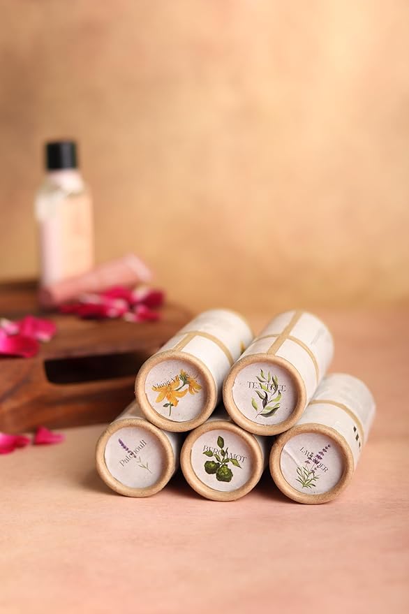 Amayah Essential Oils Set for Skin Glow & Self Care | Patchouli, Lavender & Botanical Oils for Face, Relaxation & Aromatherapy | Natural Skincare Oil Kit for Radiant Skin (Combo Pack 5)
