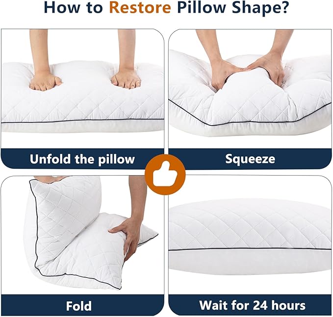 1 MIDDLE ONE Body Pillow, Memory Foam Body Pillows for Adults Sleeping, Long Pillow for Bed, Big Large Firm Full Body Pillow for Side Sleeper, 20x54 Inch, White