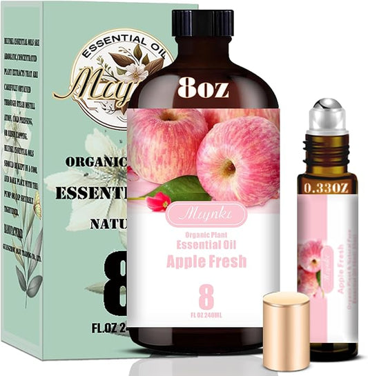 Apple Essential Oil – MLYNKL Apple Oils 8.33 fl oz for Diffusers, Humidifiers, Massage, DIY Candles, Soap, Cleaning, Home, Yoga, Office, Gifts - 250 ml