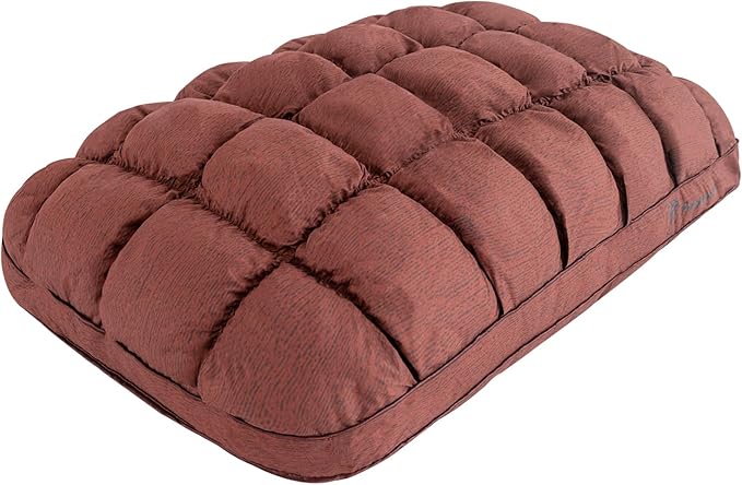 YOUR MOON Fluffy Support Bed Pillow King Size, Super Soft Premium Down Alternative Filling for Sleeping, Hotel Luxury Bed Pillows for Side and Back Sleepers (Brown)
