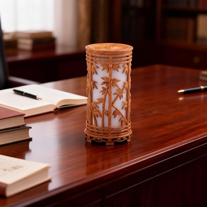 Aroma Diffuser And USB Humidifier With Dual Mist Modes And Soothing Night Light, Portable Size For Use At Home Or (A)