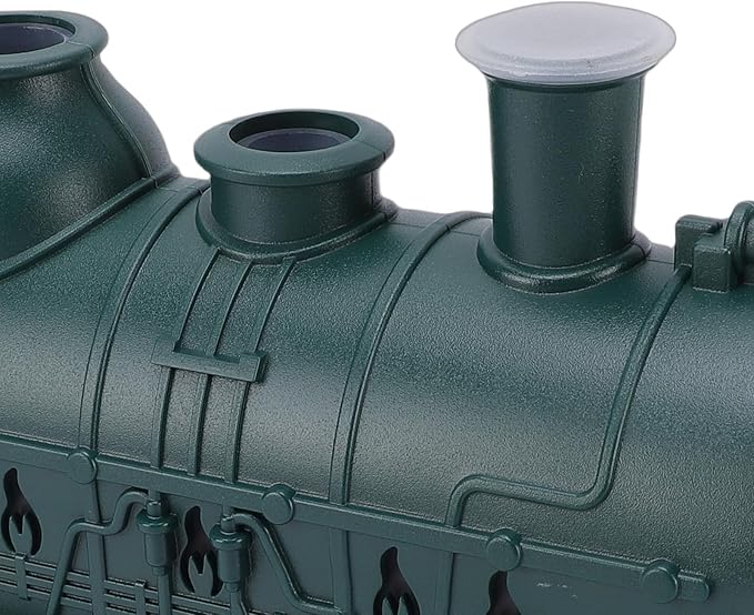 Fabater 300ML Train Shaped Humidifier with Night Light for Bedroom Desk, Train Essential Oil Diffuser Cool Mist Humidifier Dual Spray Modes (Green)