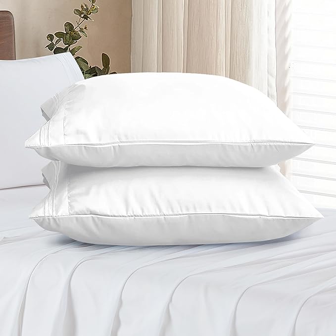 Elegant Comfort Premium Hotel Quality 2-Piece Pillowcase Set, Luxury & Softest 1500 Thread Count Egyptian Quality Bedding Pillowcases, Wrinkle and Fade Resistant