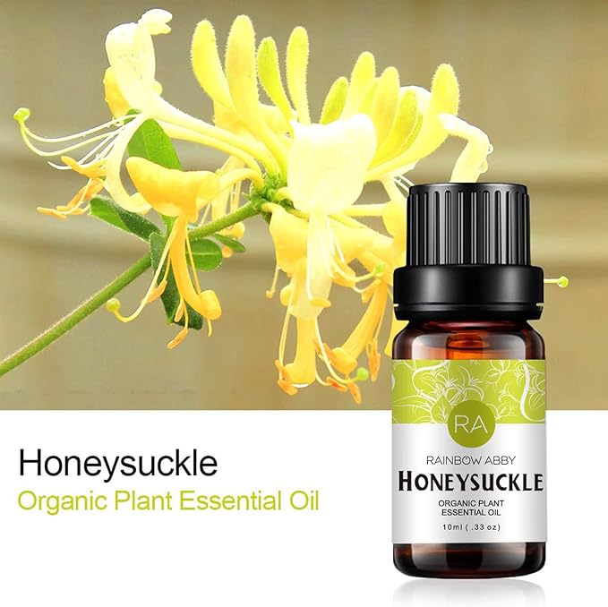 2-Pack Honeysuckle Essential Oil 100% Pure Oganic Plant Natrual Flower Essential Oil for Diffuser Message Skin Care - 10ML