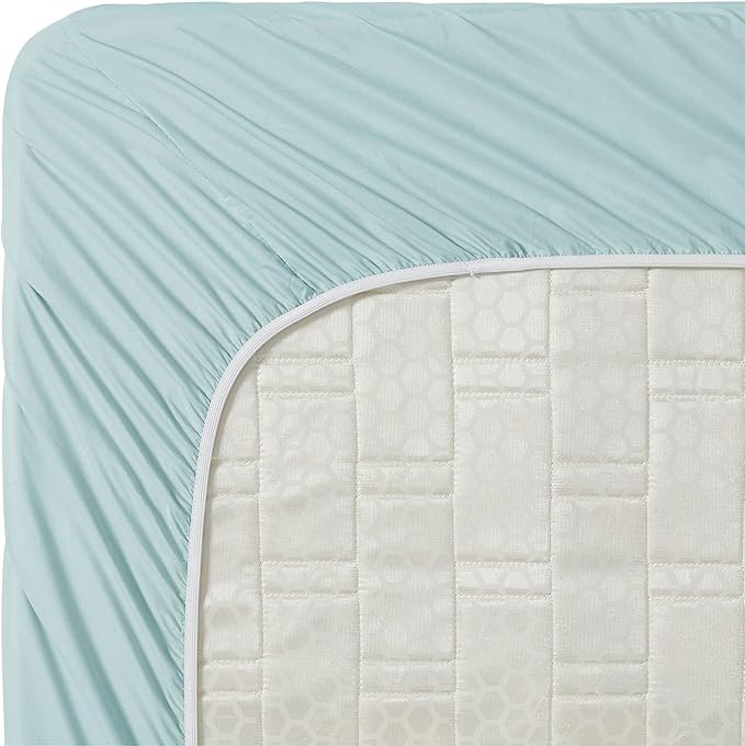 Clara Clark 1800 Premier Series 4pc Bed Sheet Set - King, Light Blue Aqua