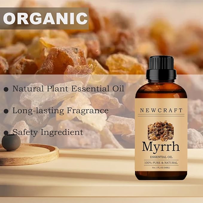 Myrrh Essential Oils, 100% Pure and Natural Essential Oil for Aromatherapy Diffuser - Myrrh/1 Fl Oz