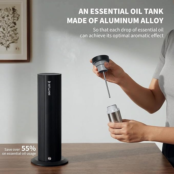 Waterless Essential Oil Diffuser Corded Diffuser with Hotel Collection Diffuser Oil, Scent Diffuser Starter Kit Cold Air Diffuser Oil Machine 1000 Sq Ft Coverage for Home Office Lobby Hotel