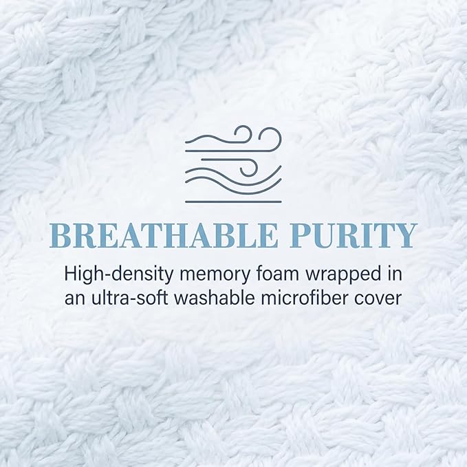 Leg Elevation Pillows for Swelling - Supportive Bed Memory Foam Wedge Pillow for After Surgery, Circulation, Swelling, Foot & Knee Discomfort