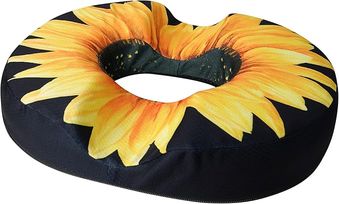 Donut Pillow Seat Cushion for Tailbone Pain Relief and Hemorrhoids, Home Office Chair Cushion for Long Sitting Work, Memory Foam Car Seat Cushions for Driving Butt Pain & Postpartum Pregnancy
