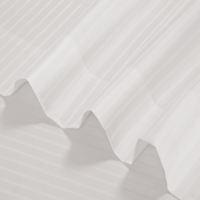 ROYALE LINENS 300 Thread Count Poly Cotton Sheet Set - 6 Piece California King Bed Sheets - 1 Fitted, 1 Flat, 4 Pillow Cases -Soft Cool & Crisp Sheet Set (Cal King, Bright White)