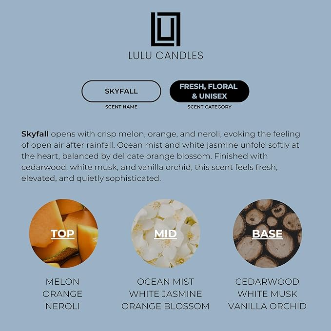 Aroma by Lulu - Luxury Fragrance Oil for Waterless Cold Air Diffusers - Aromatherapy Fragrance Oil Blend for The Home or Office (Skyfall)