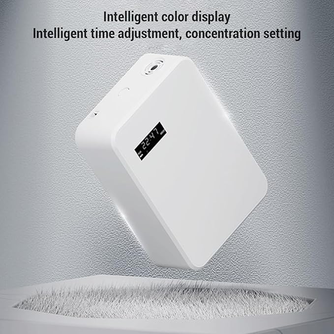 Waterless Aromatherapy Diffuser, Low Noise Smart Scent Air Machine, 5 Modes Essential Oil Diffuser Fragrance Machine, 150ml Capacity, for for Home, Hotel, Office, Spa (US Plug)