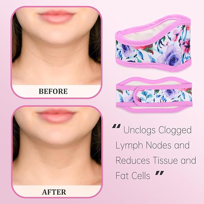Reusable Castor Oil Pack Wrap for Liver Detox, Castor Oil Wrap for Stomach Less Mess, Elastic Strap Machine Washable Anti Oil Leak 2pcs，Flower