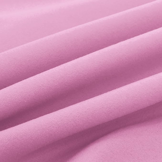 Elegant Comfort Luxury Ultra-Soft 2-Piece Pillowcase Set - 1500 Premium Hotel Quality Microfiber Double Brushed - Wrinkle Resistant, Standard/Queen, Light Pink