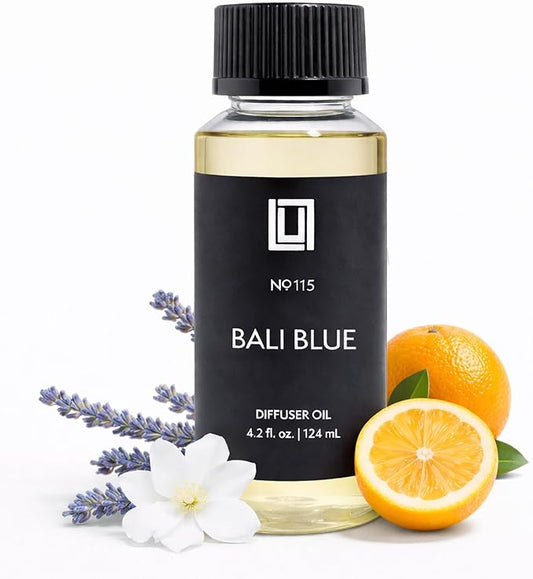 Aroma by Lulu - Bali Blue Luxury Fragrance Oil for Waterless Cold Air Diffusers - Aromatherapy Fragrance Oil Blend for The Home or Office