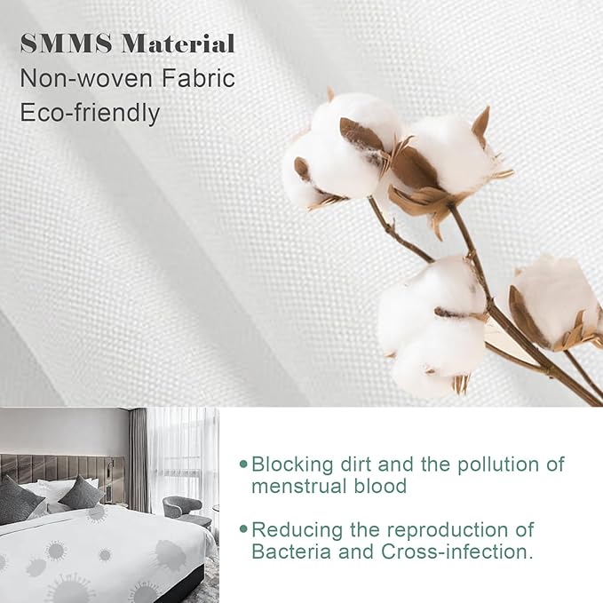 6 Pack (24 PCS) Disposable Bed Sheets for Travel, Queen Size Disposable Sheet with Quilt Cover and Pillowcase, Disposable Bedding Sheet, Travel Hotel Essentials for Hotel,Cruise