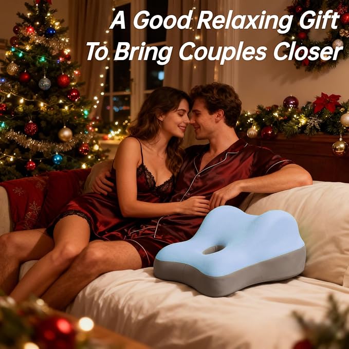 Butt Cushion for Couples Pregnant Women Enhanced Supporting Model Furniture Pillow Support Pillowcase Suitable for Home Use, Ideal for Sitting and Lying, Pillow Modern and Simple Style (Blue)