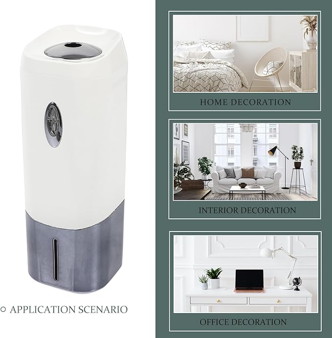 NOLITOY Automatic Aromatherapy Diffuser Gray Desktop Oil Diffuser with Timer for Home Air Purification and Room Fragrance