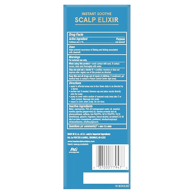 Head & Shoulders Royal Oils Scalp Elixir Treatment, Formulated with Cooling Menthol and Peppermint Oil for Instant Scalp Soothe and Hydration, 4.2 fl oz (Pack of 12)