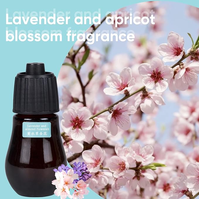 HAPPTWS 3-Pack Essential Oil Kit - Diffuser Oil Use to HAPPTWS Waterless Diffuser Almond Flower Lavender Blend Essential Oil