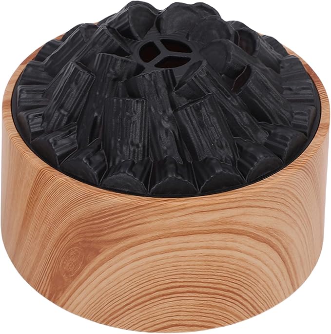 Rengue Essential Oil Diffuser, ABS Mini Humidifier with Mystical/Fantasy Effect, Dual Mist Modes 300ml for Home Office Bedroom (Light Wood Grain)