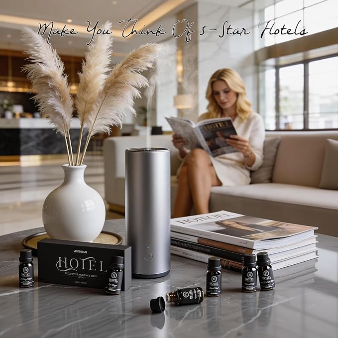 ARVIDSSON Hotel Diffuser Oil Gift Set - Inspired by 5-Star Hotel Scents - Luxury Hotel Essential Oils for Diffuser and Crafting, Hotel Collection Oil Set 6 x 10 mL, 0.34 fl oz