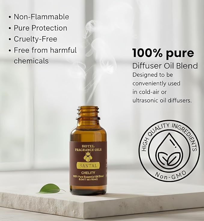 Hotel Diffuser Oil Essential Oils Set, Inspired by Luxury 5-Star Hotel, Baccarat Rouge, Dream On, Dubai, My Way, Santal, Fragrance Oil Set (10(ML), Dubai)