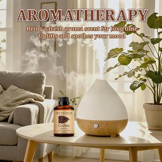 Coffee Essential Oil 240ML - 100% Pure and Natural Oils for Aromatherapy Diffuser - 8 Fl Oz/Coffee