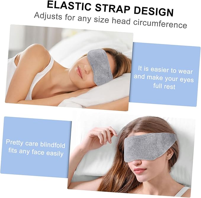FOMIYES Blackout Eye Mask for Sleeping Comfortable Light Blocking Blindfold for Travel Home Use Flexible Strap for Men Women