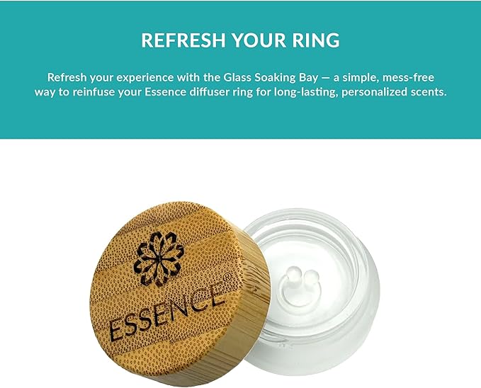 Essence Refresh Kit | Featured Blends Essential Oils | Aromatherapy Nasal Diffuser | Personal Scent Clip for Travel, Work & Everyday Use | Made in USA | Breathe Easy | Bamboo/Glass Pod