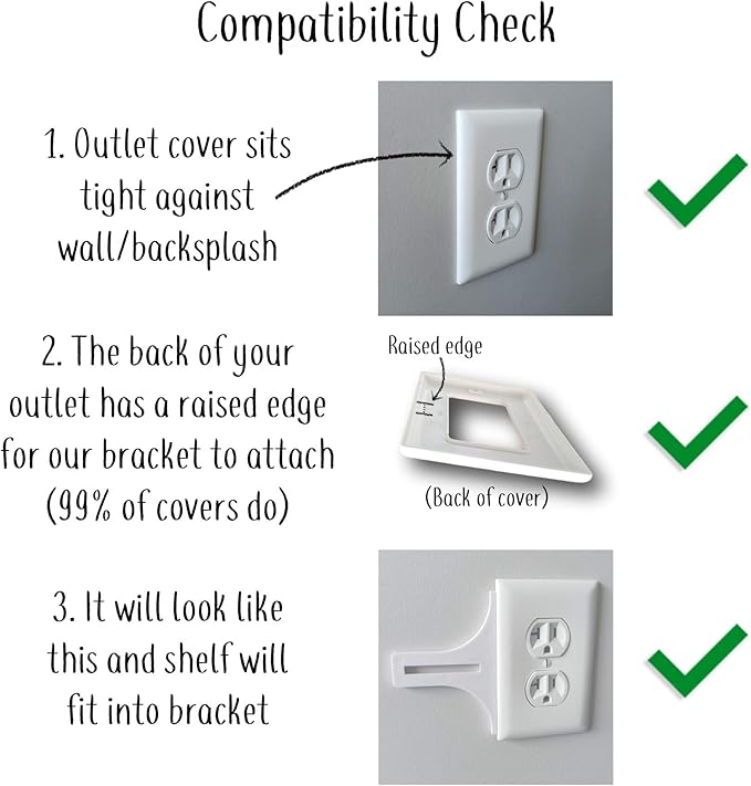 Mount Genie The Easy Outlet Shelf Works with All Outlets - 60 Second Install - Hidden Cord Cable Storage - Perfect Google Home Mount, Nest WiFi Mount, for Cameras, Voice Assistants, and More