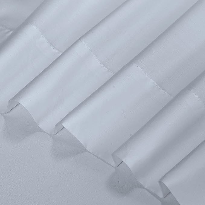 ROYALE LINENS 300 Thread Count 100% Long Staple Combed Cotton Sheet Set - 4 Piece King Bed Sheets - 1 Fitted, 1 Flat & 2 Pillow Cases - Soft Cool & Crisp Sheet Set (King, Sky Blue)