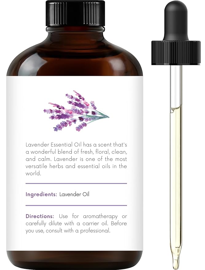 Handcraft Blends Peppermint, Eucalyptus, Lavender Essential Oil Set - 4 Fl. Oz, 100% Pure and Natural, Therapeutic Grade with Premium Glass Dropper