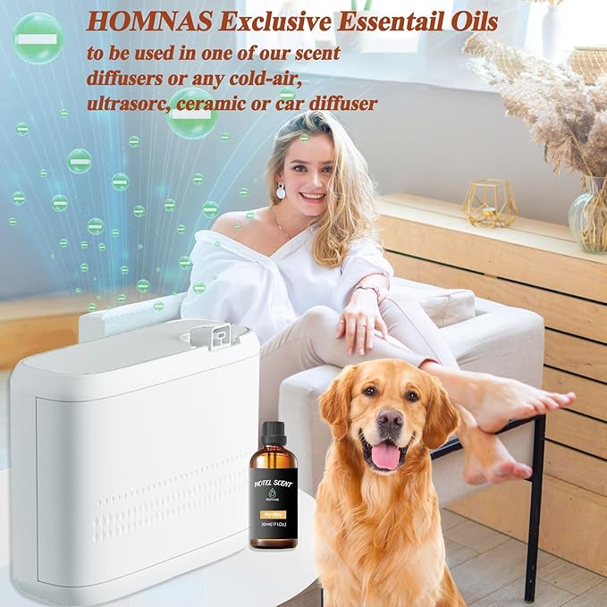 Jasmine Serenity Essential Oil, Hotel Diffuser Oil, Home Luxury & Hotel Scents for Diffuser, 30ML Pure Diffuser Oil with Jasmine, and Orange Flower for Aromatherapy